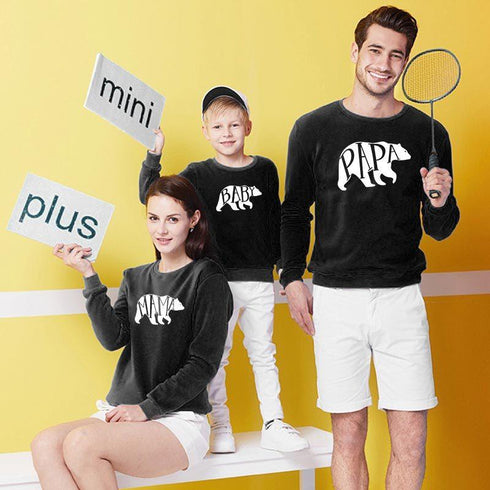 Long-sleeved parent-child sweater